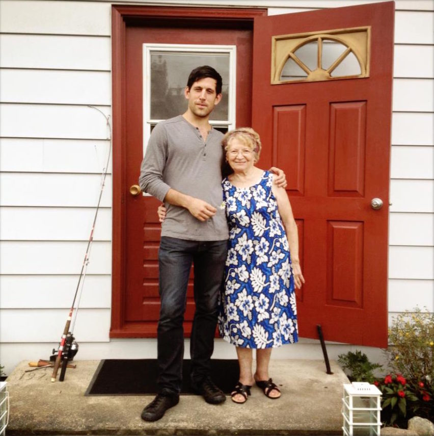 Kazia with Director Jonathan Durand, at her cottage in the Eastern Townships in 2012.